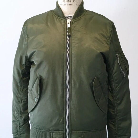 ECKO RED WOMEN'S OLIVE BOMBER JACKET, XS - Picture 9 of 9